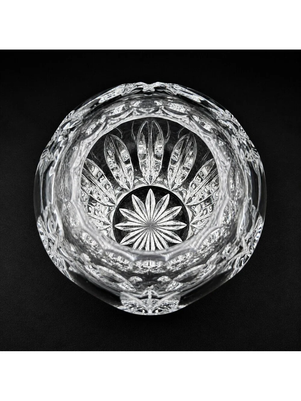Vintage Bavaria Germany Cut Crystal Bud Vase Heavy Lead Crystal 4.5